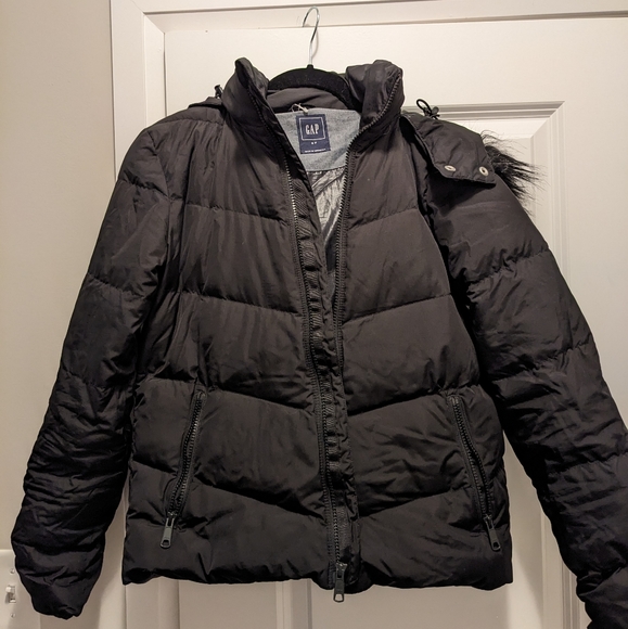 Gap Cropped Puffer Jacket (S) - Picture 2 of 2